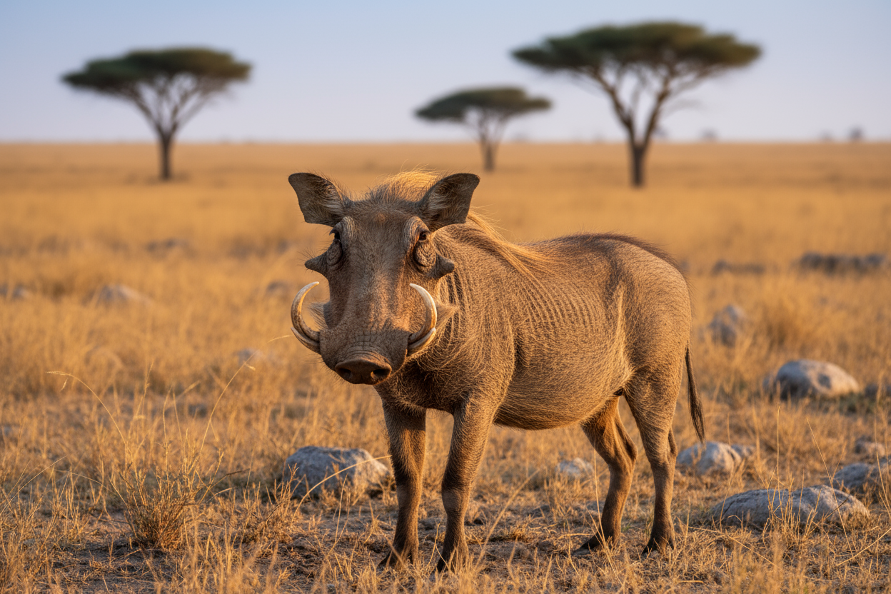 Give me a wart hog in its natural habitat