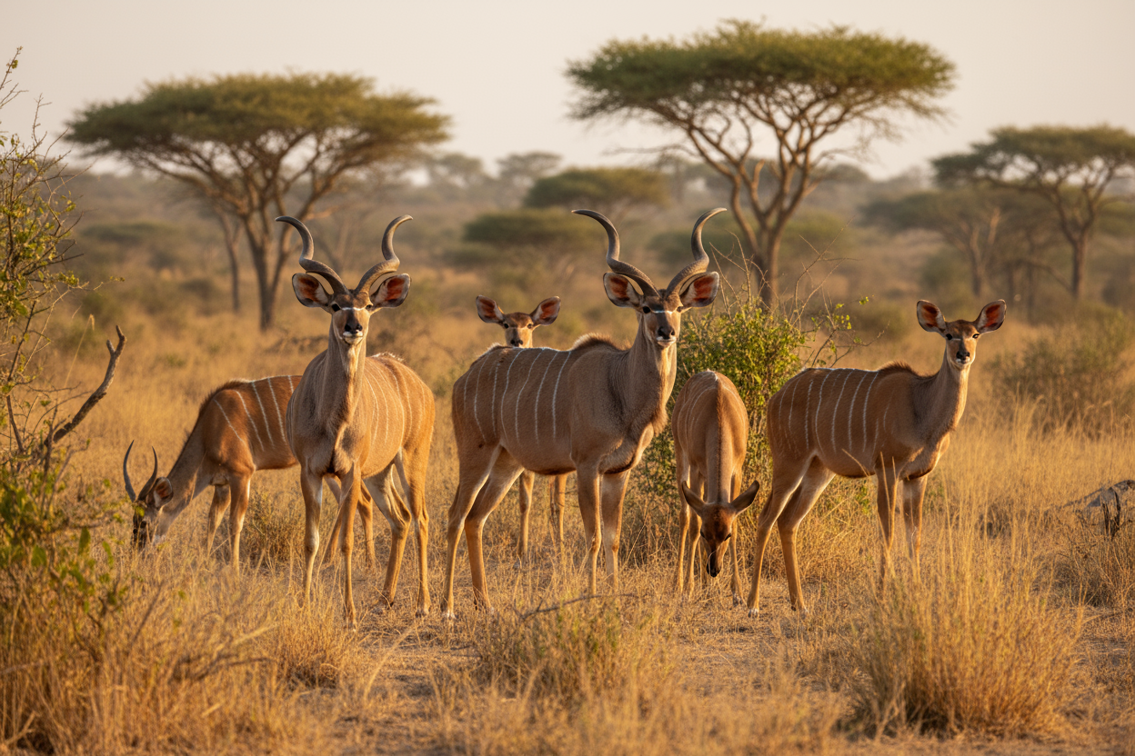 okay not so many that looks like an army of kudu